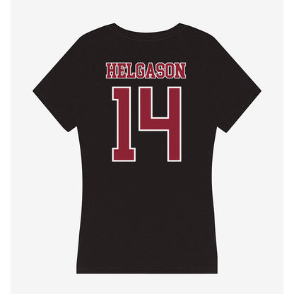UMass - NCAA Men's Basketball : Heimir Helgason - Women's V-Neck T-Shirt-1