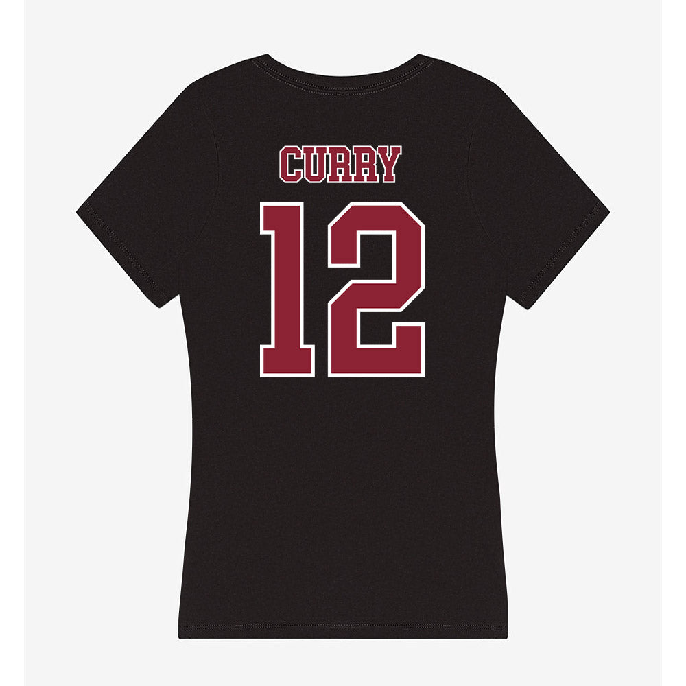UMass - NCAA Women's Soccer : Monica Curry - Women's V-Neck T-Shirt-1