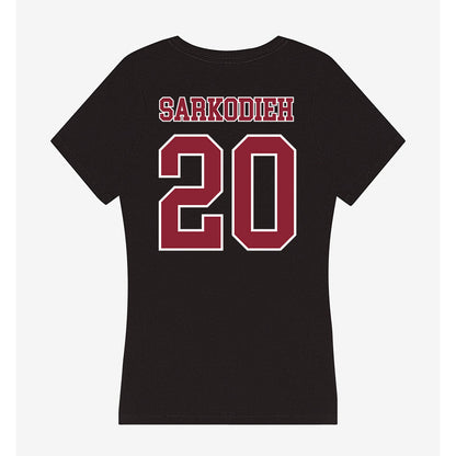 UMass - NCAA Football : Keith Sarkodieh - Women's V-Neck T-Shirt-1