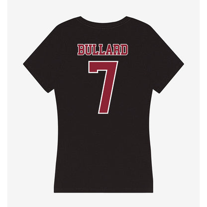 UMass - NCAA Women's Basketball : Leah Bullard - Women's V-Neck T-Shirt-1
