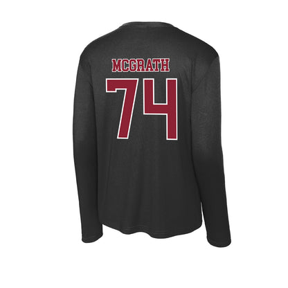 UMass - NCAA Football : Jake McGrath - Activewear Long Sleeve T-Shirt-1