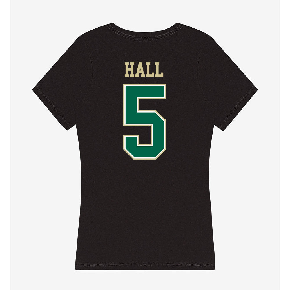 USF - NCAA Women's Basketball : Brooklyn Hall - Women's V-Neck T-Shirt-1