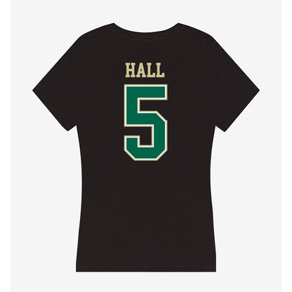 USF - NCAA Women's Basketball : Brooklyn Hall - Women's V-Neck T-Shirt-1