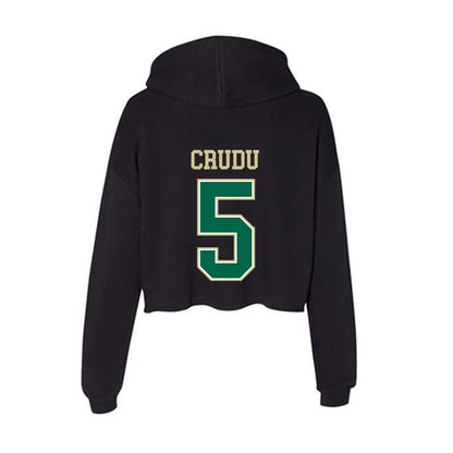 USF - NCAA Beach Volleyball : Cornelia Crudu - Women's Crop Fleece Hoodie-1