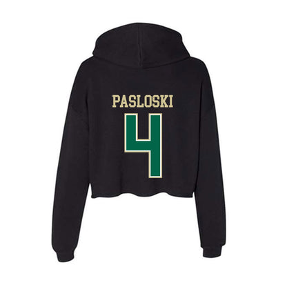 USF - NCAA Beach Volleyball : Sasha Pasloski - Women's Crop Fleece Hoodie-1