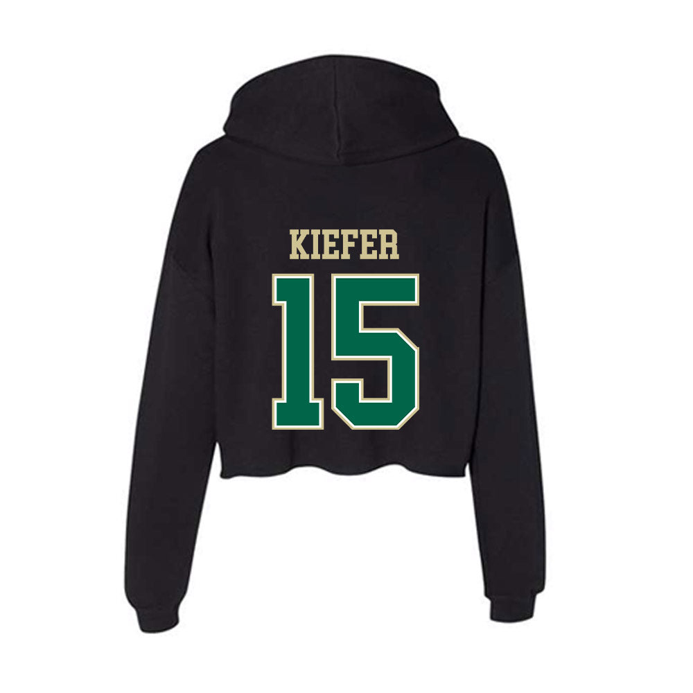 USF - NCAA Men's Soccer : Jack Kiefer - Women's Crop Fleece Hooded Sweatshirt-1