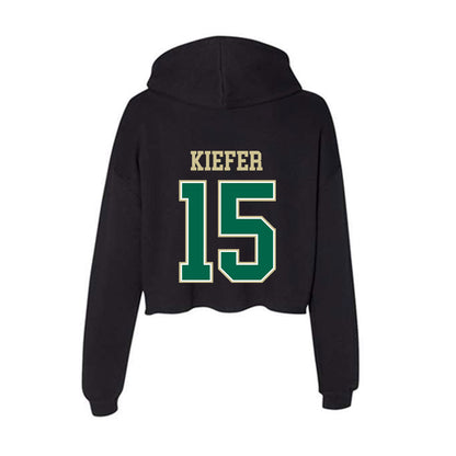 USF - NCAA Men's Soccer : Jack Kiefer - Women's Crop Fleece Hooded Sweatshirt-1