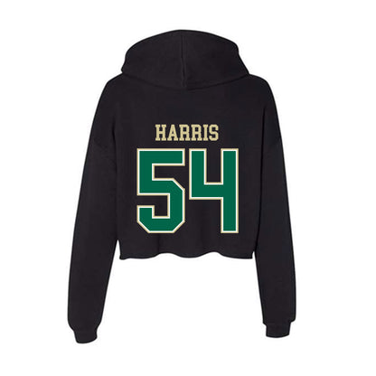 USF - NCAA Football : Caleb Harris - Women's Crop Fleece Hoodie-1