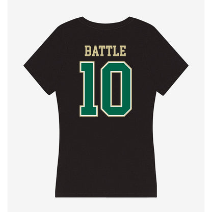 USF - NCAA Women's Basketball : Edyn Battle - Women's V-Neck T-Shirt-1