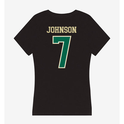 USF - NCAA Men's Basketball : Jayden Johnson - Women's V-Neck T-Shirt-1