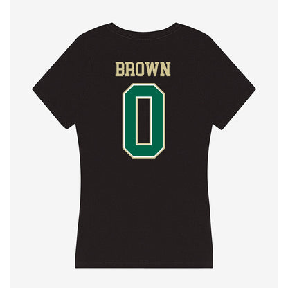 USF - NCAA Men's Basketball : Xavier Brown - Women's V-Neck T-Shirt-1