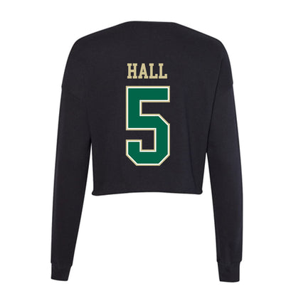 USF - NCAA Women's Basketball : Brooklyn Hall - Women's Cropped Crew Fleece-1