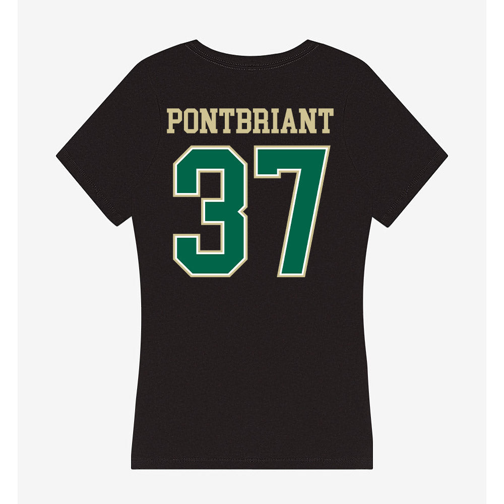 USF - NCAA Baseball : Dominic Pontbriant - Women's V-Neck T-Shirt-1