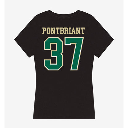 USF - NCAA Baseball : Dominic Pontbriant - Women's V-Neck T-Shirt-1