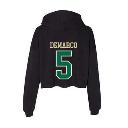 USF - NCAA Women's Lacrosse : Taylor DeMarco - Women's Crop Fleece Hoodie-1
