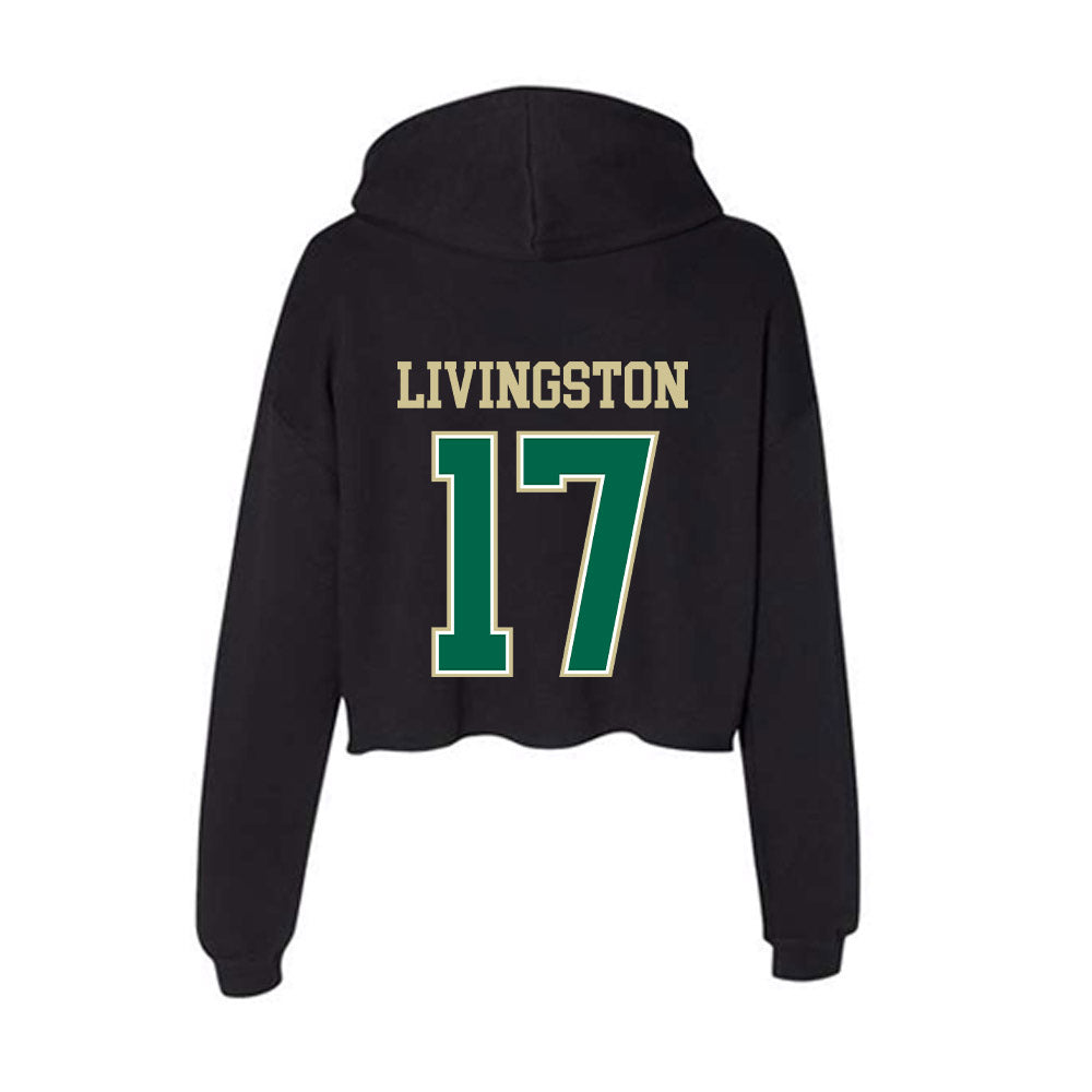 USF - NCAA Women's Lacrosse : Lucy Livingston - Women's Crop Fleece Hoodie-1