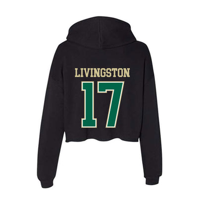 USF - NCAA Women's Lacrosse : Lucy Livingston - Women's Crop Fleece Hoodie-1