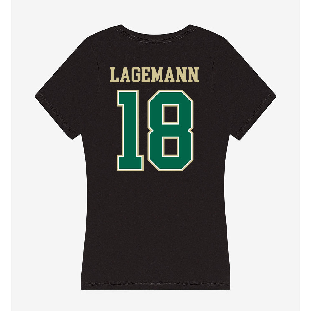 USF - NCAA Beach Volleyball : Abigail Lagemann - Women's V-Neck T-Shirt-1