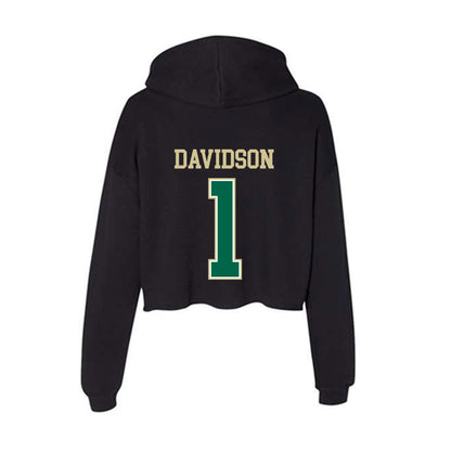 USF - NCAA Women's Basketball : Katie Davidson - Women's Crop Fleece Hoodie-1