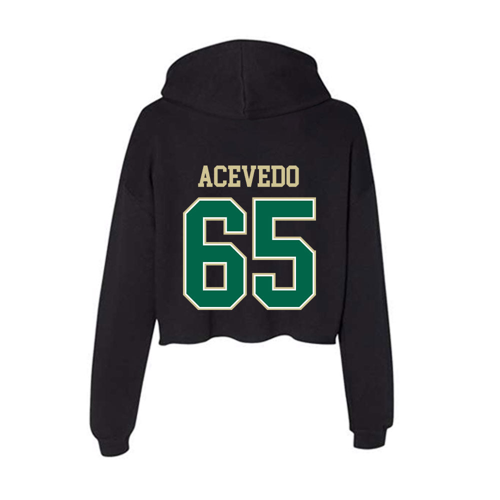 USF - NCAA Football : Jaylin Acevedo - Women's Crop Fleece Hooded Sweatshirt-1