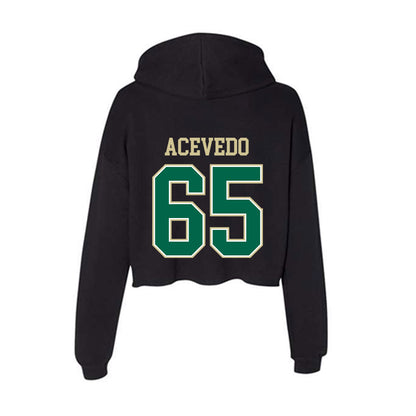 USF - NCAA Football : Jaylin Acevedo - Women's Crop Fleece Hooded Sweatshirt-1