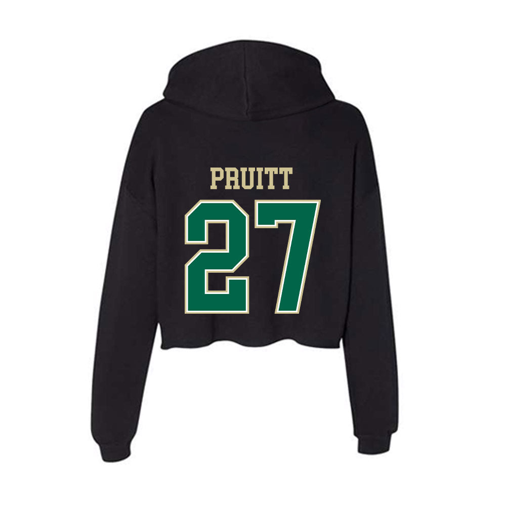 USF - NCAA Baseball : Ryan Pruitt - Women's Crop Fleece Hoodie-1