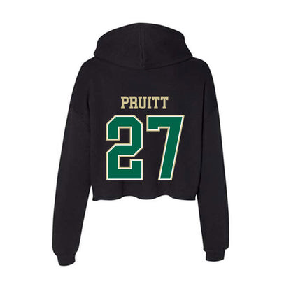 USF - NCAA Baseball : Ryan Pruitt - Women's Crop Fleece Hoodie-1