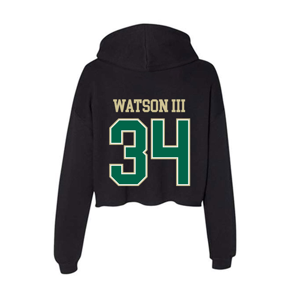 USF - NCAA Football : Rico Watson III - Women's Crop Fleece Hoodie-1