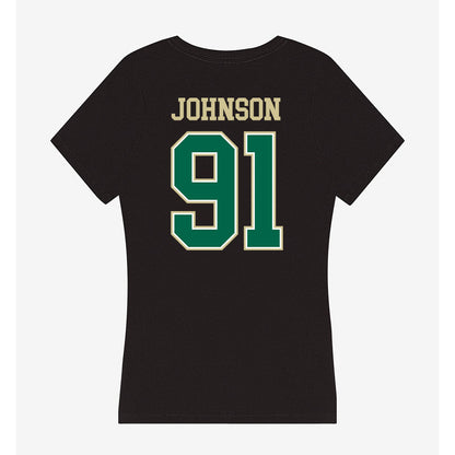 USF - NCAA Women's Lacrosse : Kalina "KJ" Johnson - Women's V-Neck T-Shirt-1