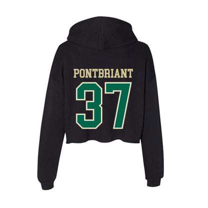 USF - NCAA Baseball : Dominic Pontbriant - Women's Crop Fleece Hoodie-1