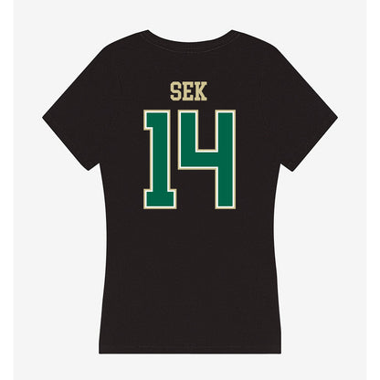 USF - NCAA Beach Volleyball : Josephine Sek - Women's V-Neck T-Shirt-1