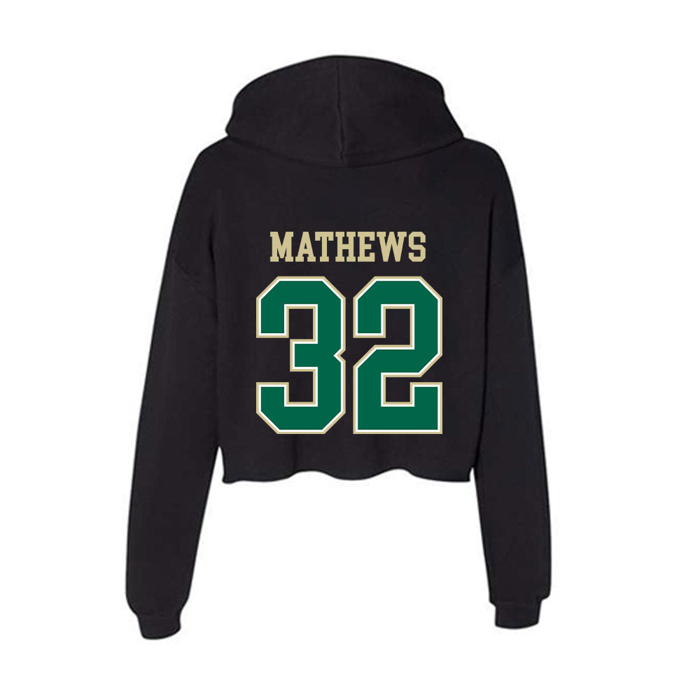 USF - NCAA Football : Connor Mathews - Women's Crop Fleece Hoodie-1
