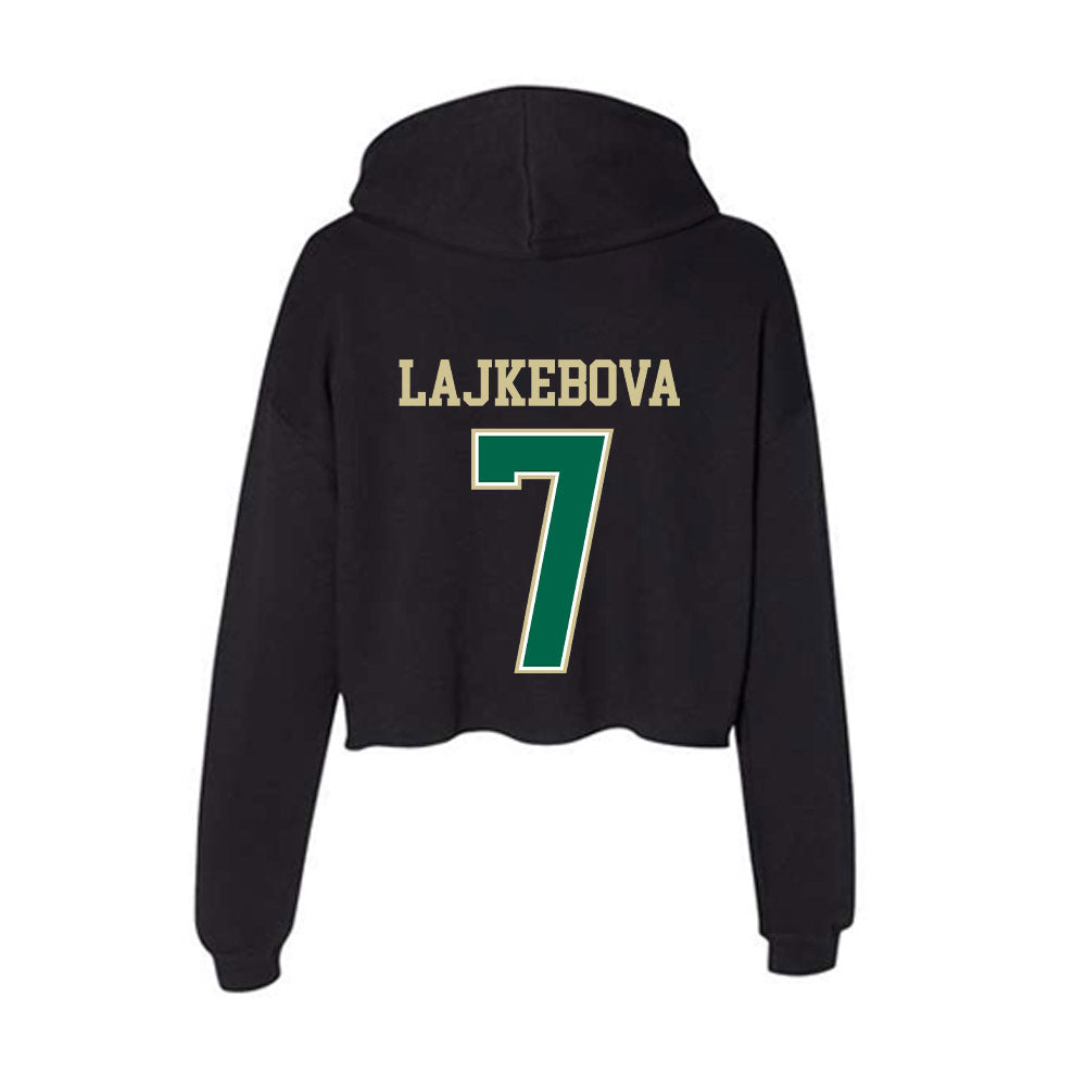 USF - NCAA Beach Volleyball : Teri Lajkebova - Women's Crop Fleece Hoodie-1