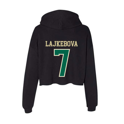 USF - NCAA Beach Volleyball : Teri Lajkebova - Women's Crop Fleece Hoodie-1