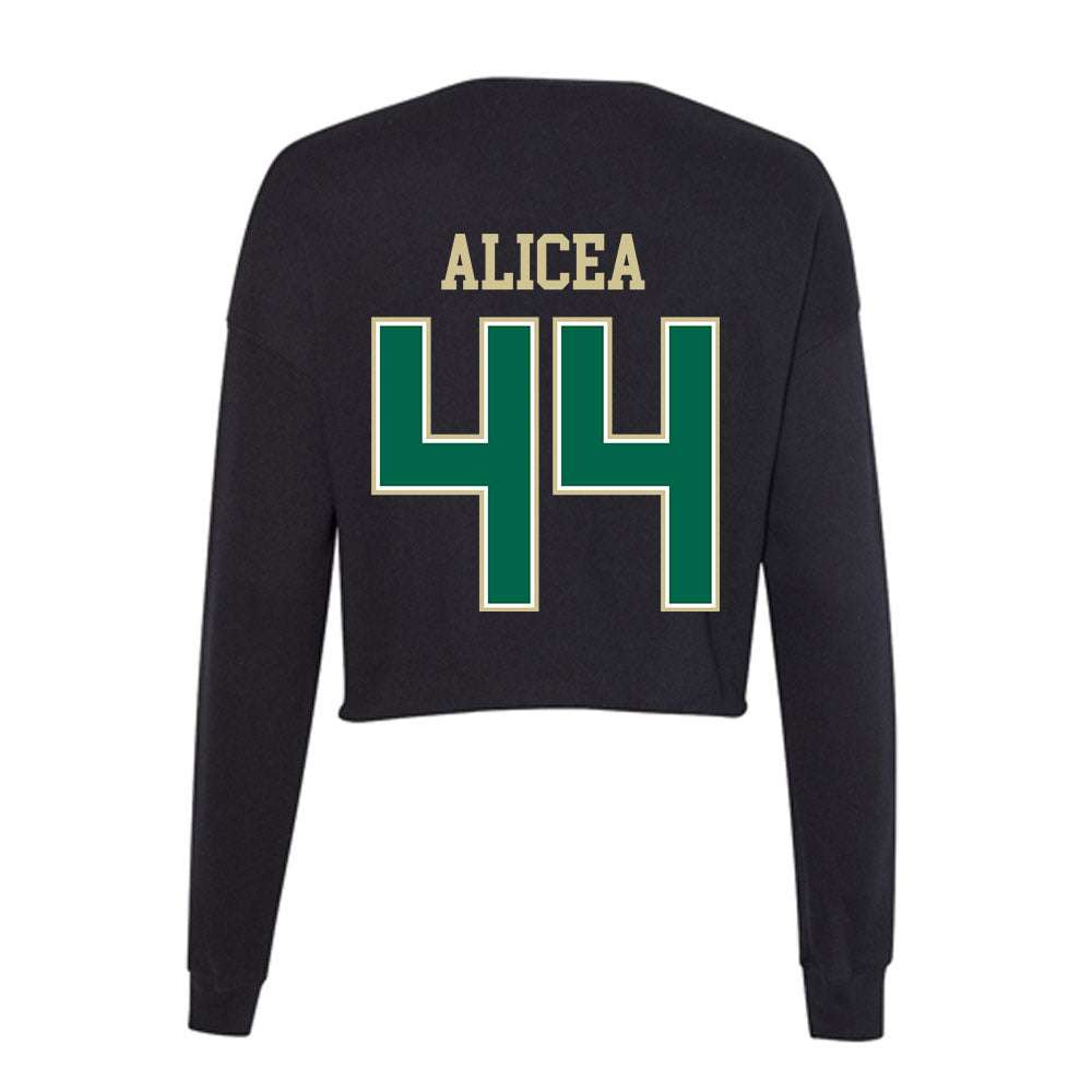 USF - NCAA Baseball : Edwin Alicea - Women's Cropped Crew Fleece-1