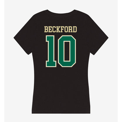 USF - NCAA Men's Basketball : Tristan Beckford - Women's V-Neck T-Shirt-1
