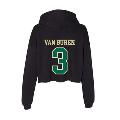USF - NCAA Football : Michael Van Buren - Women's Crop Fleece Hooded Sweatshirt-1