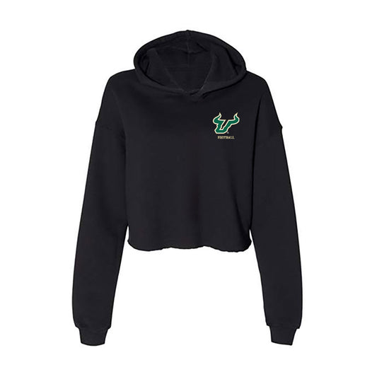 USF - NCAA Football : Grayson Howard - Women's Crop Fleece Hooded Sweatshirt-0