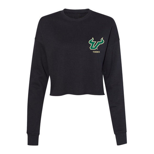 USF - NCAA Women's Tennis : Dharani Niroshan - Women's Cropped Crew Fleece-0