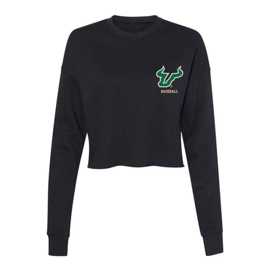 USF - NCAA Baseball : Jackson Mirza - Women's Cropped Crew Fleece-0