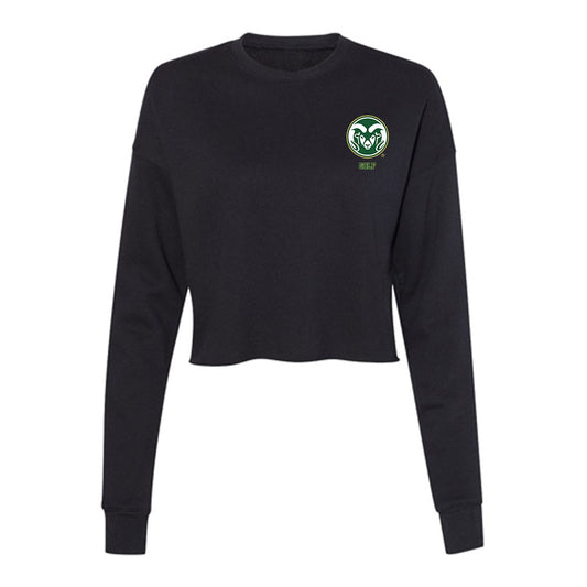 Colorado State - NCAA Men's Golf : Roy Willemsen - Women's Cropped Crew Fleece-0