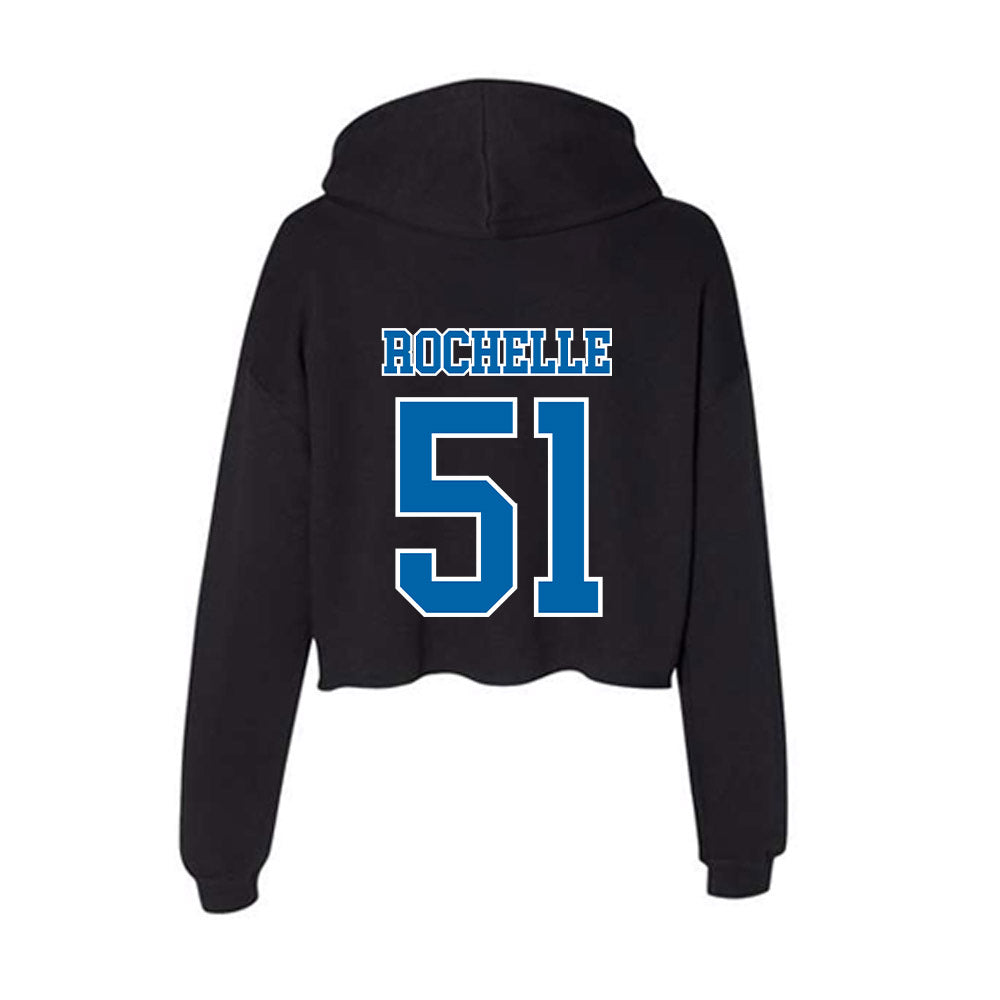MTSU - NCAA Football : Shane Rochelle - Women's Crop Fleece Hoodie-1