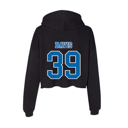 MTSU - NCAA Football : Chase Davis - Women's Crop Fleece Hooded Sweatshirt-1