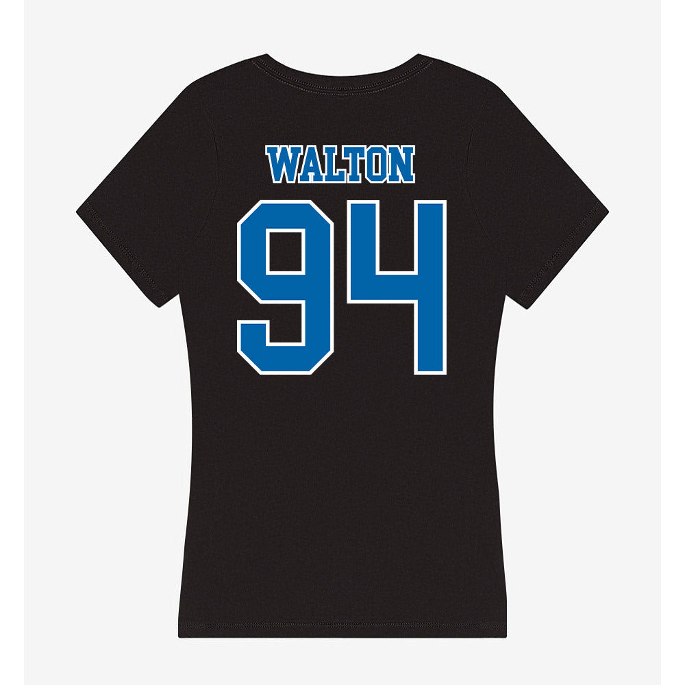 MTSU - NCAA Football : Jack Walton - Women's V-Neck T-Shirt-1
