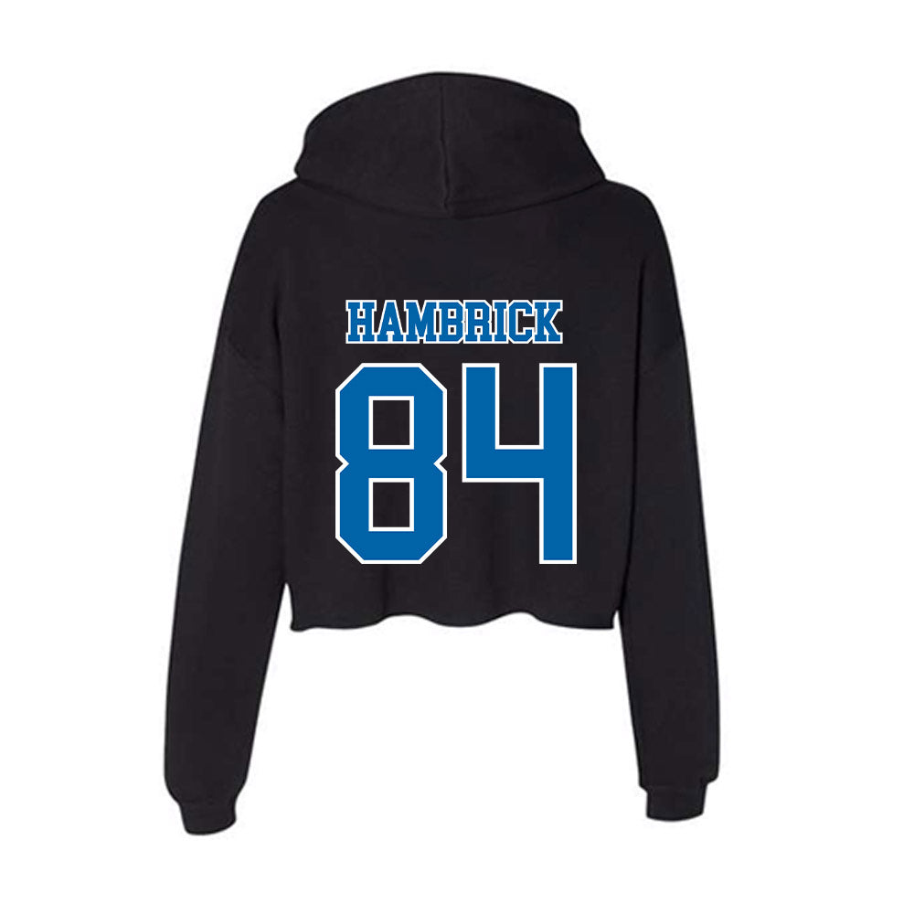 MTSU - NCAA Football : Jadin Hambrick - Women's Crop Fleece Hoodie-1