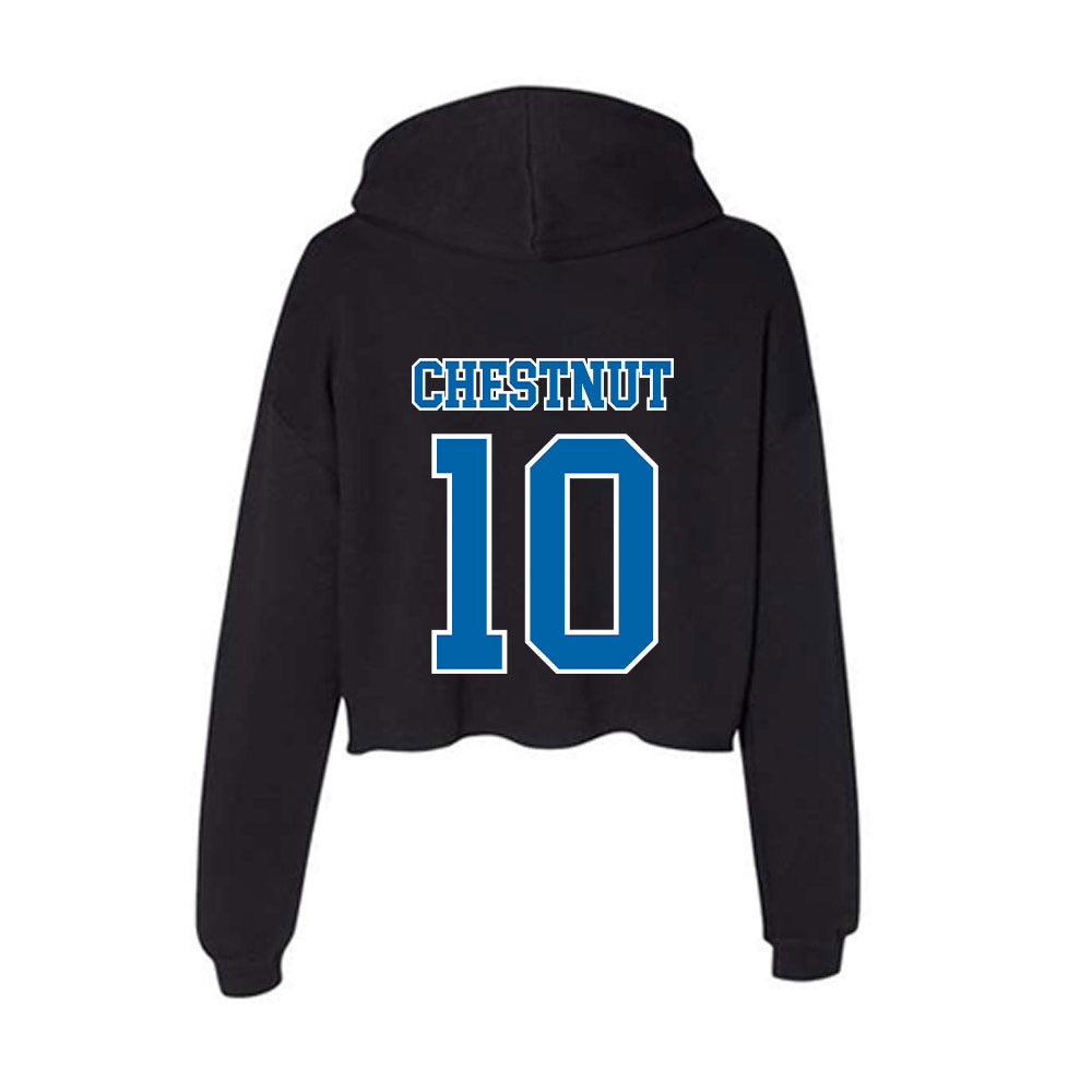 MTSU - NCAA Football : Jordan Chestnut - Women's Crop Fleece Hoodie-1