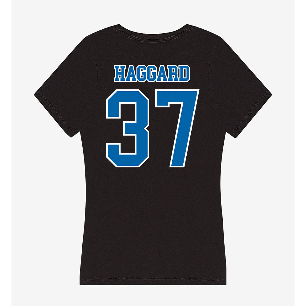 MTSU - NCAA Football : Justis Haggard - Women's V-Neck T-Shirt-1