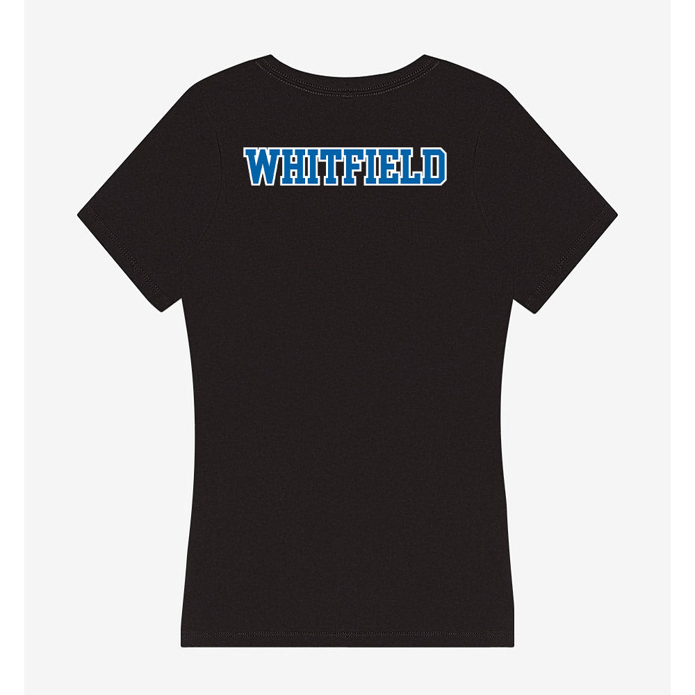 MTSU - NCAA Women's Basketball : Xaionna Whitfield - Women's V-Neck T-Shirt-1