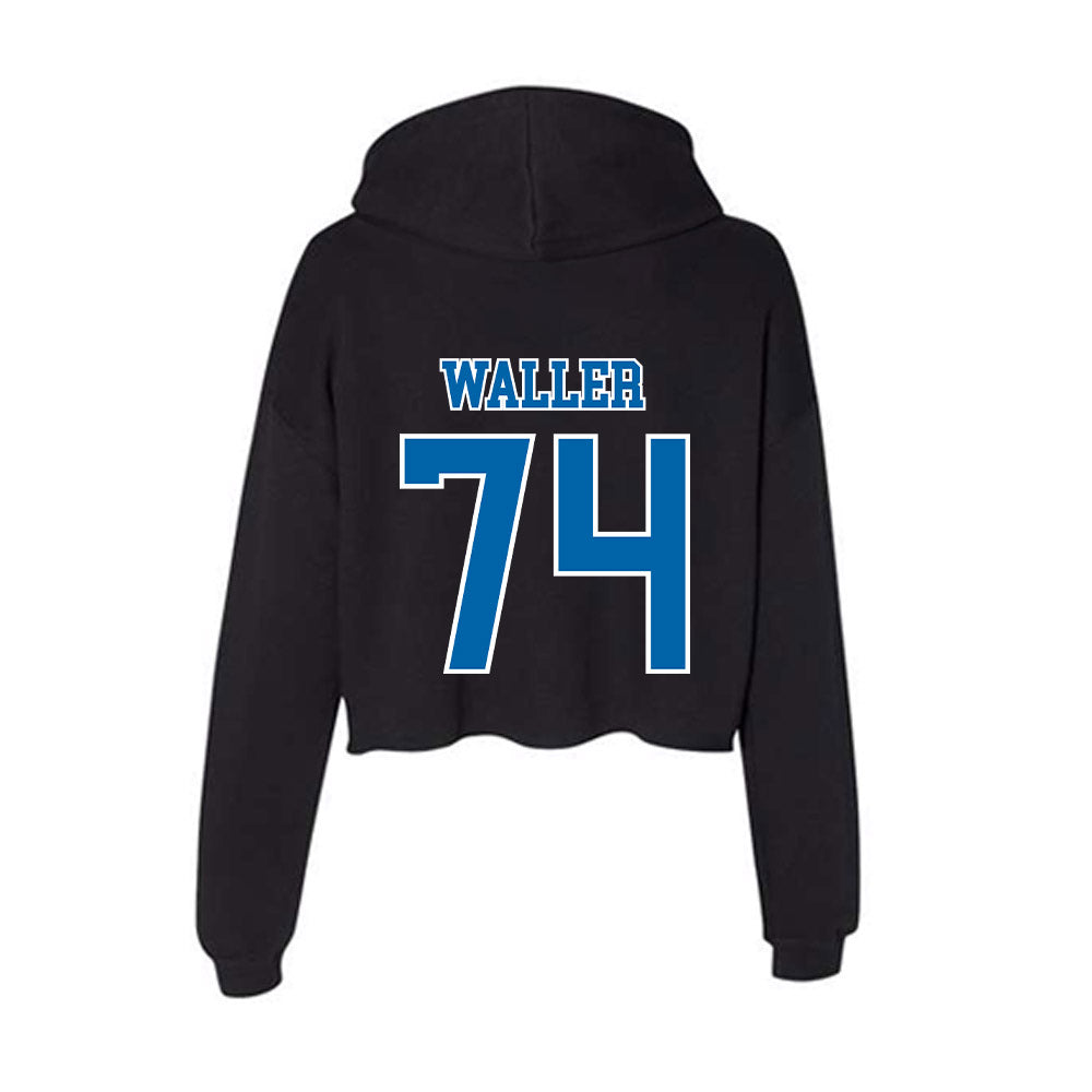 MTSU - NCAA Football : Jonathan Waller - Women's Crop Fleece Hoodie-1