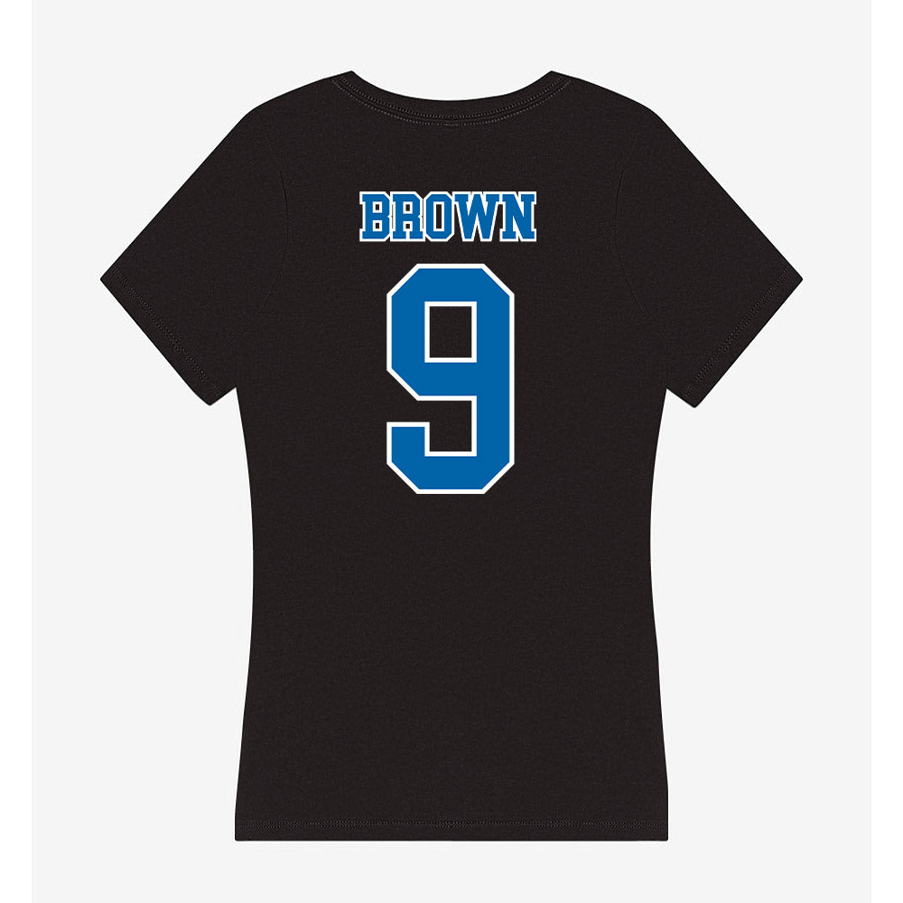 MTSU - NCAA Football : Terrence Brown - Women's V-Neck T-Shirt-1